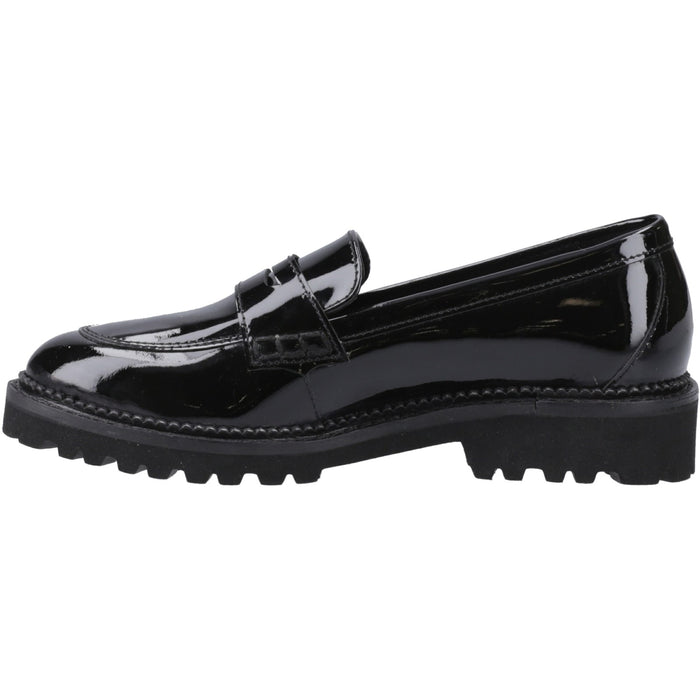 Hush Puppies Girls Grazia Loafer Patent Snr Black