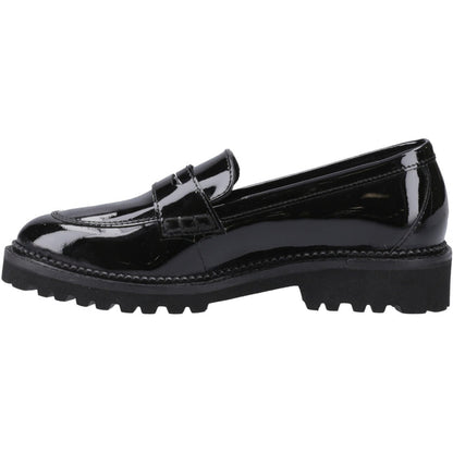 Hush Puppies Girls Grazia Loafer Patent Snr Black