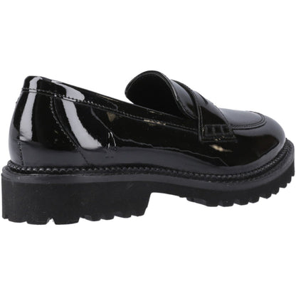 Hush Puppies Girls Grazia Loafer Patent Snr Black
