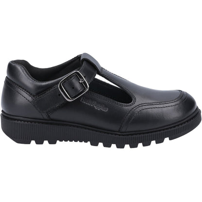 Hush Puppies Girls Kerry Senior School Shoe Black