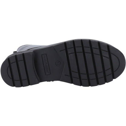 Hush Puppies Girls Lauren Patent Senior Shoe Black