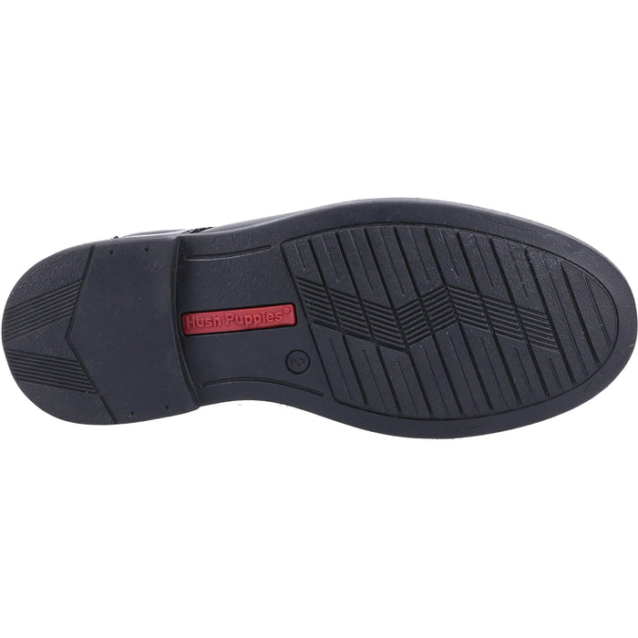 Hush Puppies Mens Tim Senior School Shoe Black