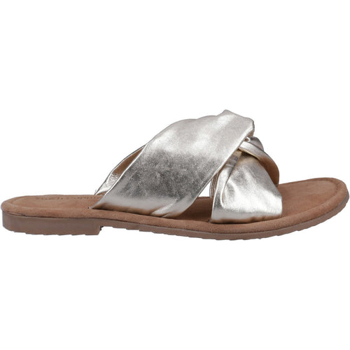 Hush Puppies Womens Amy Wide Fit Sandal Gold