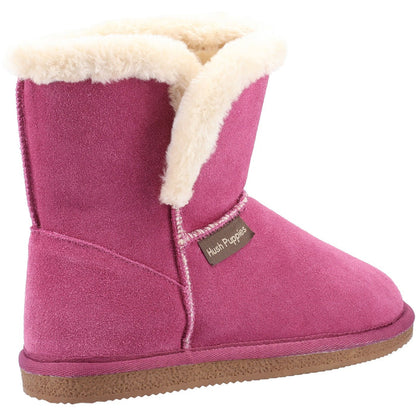 Hush Puppies Womens Ashleigh Slipper Bootie Rose