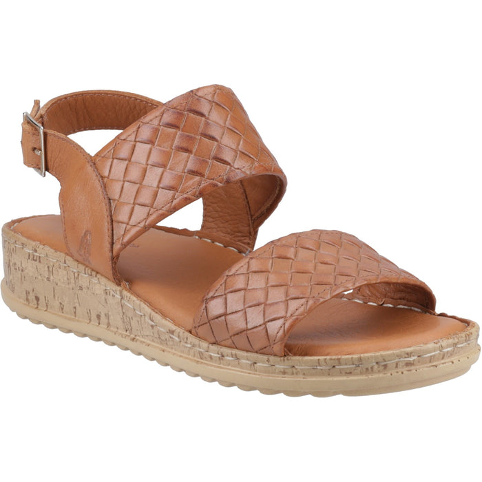Hush Puppies Womens Ebony Wide Fit Sandal Tan