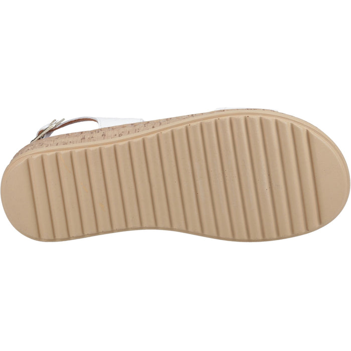 Hush Puppies Womens Ebony Wide Fit Sandal White