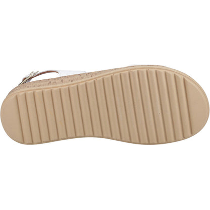 Hush Puppies Womens Ebony Wide Fit Sandal White