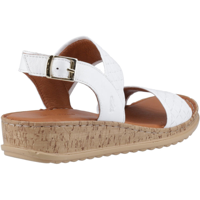 Hush Puppies Womens Ebony Wide Fit Sandal White