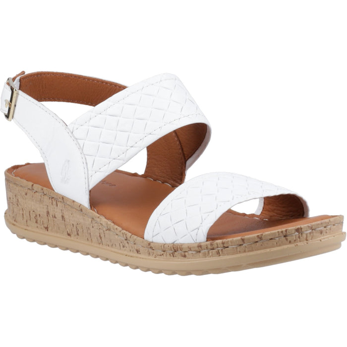 Hush Puppies Womens Ebony Wide Fit Sandal White