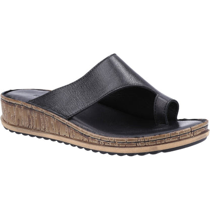 Hush Puppies Womens Elissa Toepost Sandal Black