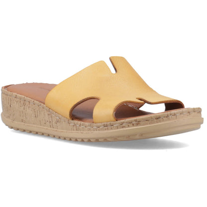 Hush Puppies Womens Eloise Mule Sandal Mustard
