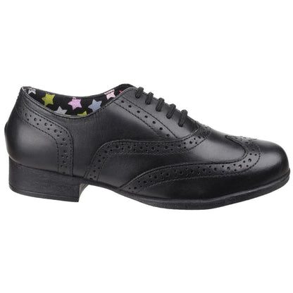 Hush Puppies Womens Kada Senior School Shoe Black