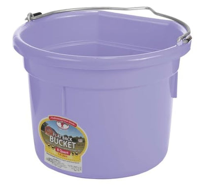 Little Giant Flat Back Plastic Bucket 8 Quart