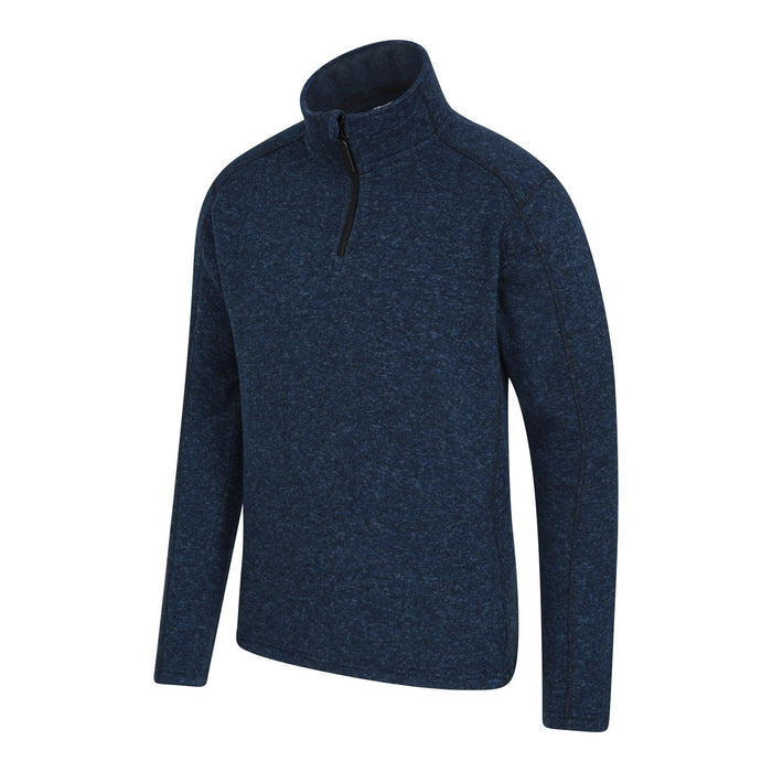 Mountain Warehouse Mens Idris II Half Zip Fleece Top Navy