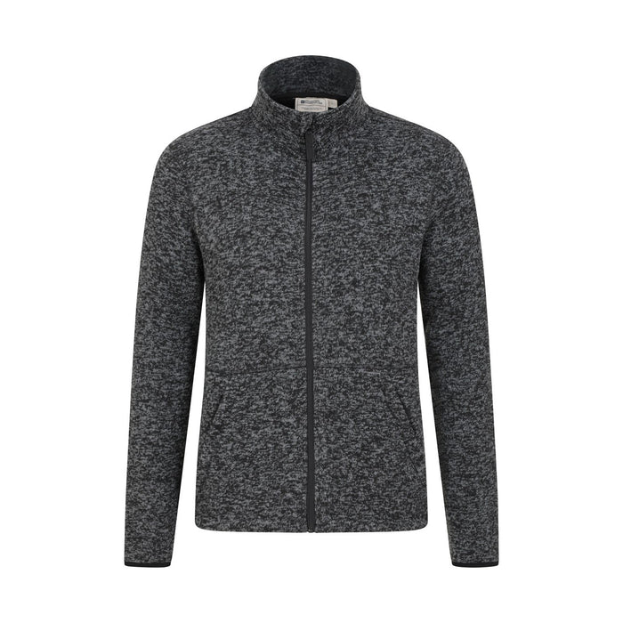 Mountain Warehouse Mens Idris III Full Zip Fleece Jacket Black