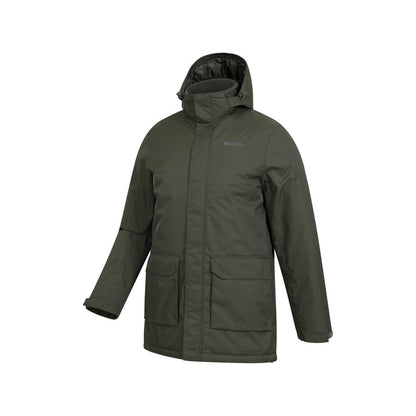 Mountain Warehouse Mens Ranger Padded Parka Khaki Green