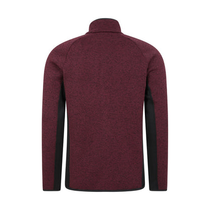 Mountain Warehouse Mens Treston Full Zip Fleece Jacket Burgundy