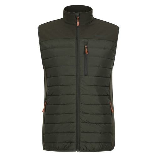 Mountain Warehouse Mens Turbine II Hybrid Padded Gilet Green