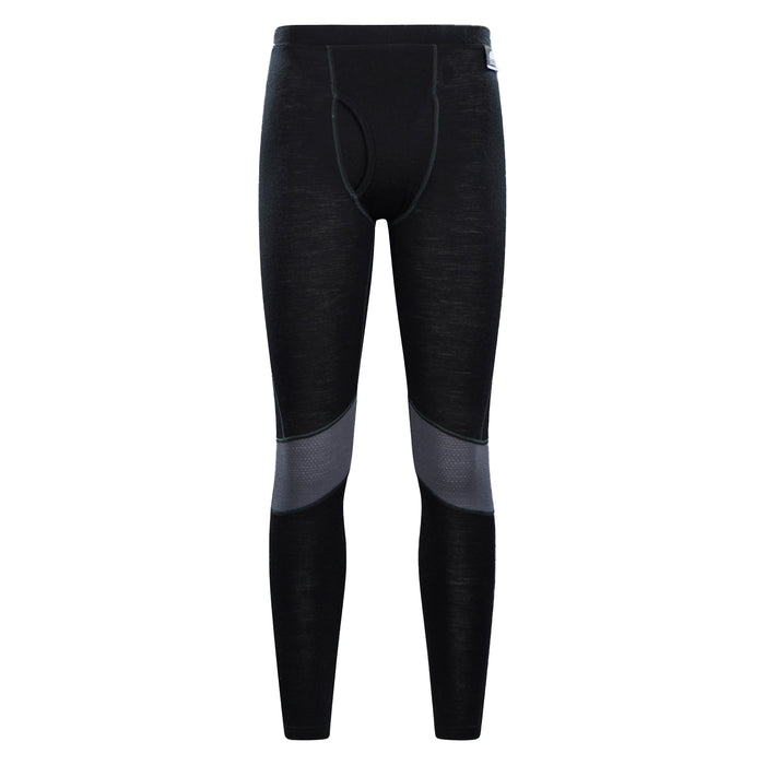 Mountain Warehouse Mens Ultra Merino Wool Thermal Bottoms Black