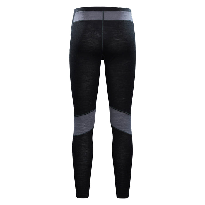Mountain Warehouse Mens Ultra Merino Wool Thermal Bottoms Black