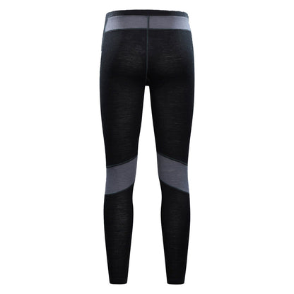 Mountain Warehouse Mens Ultra Merino Wool Thermal Bottoms Black
