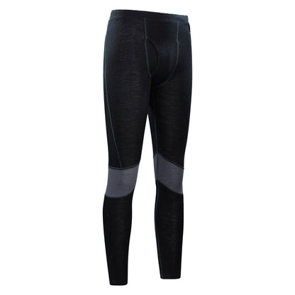 Mountain Warehouse Mens Ultra Merino Wool Thermal Bottoms Black