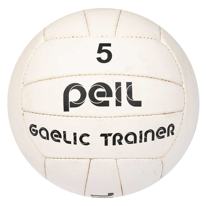 Peil Gaelic Trainer Football Size 5 White - 10 Pack