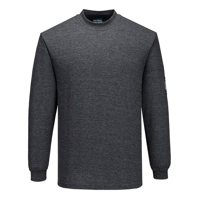 Portwest Modaflame Knit FR Long Sleeve T-Shirt Grey
