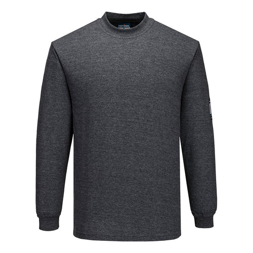 Portwest Modaflame Knit FR Long Sleeve T-Shirt Grey