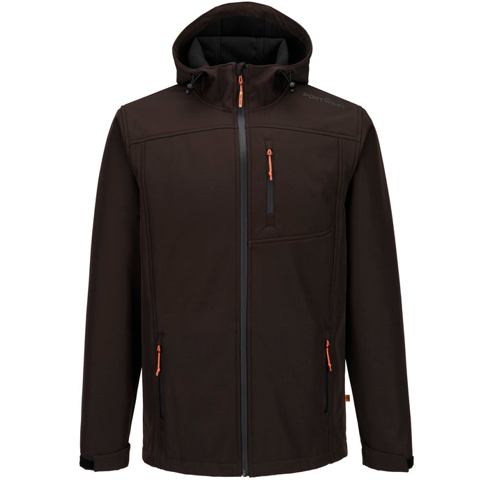 Portwest Portrush Mens Softshell Jacket Black Coffee