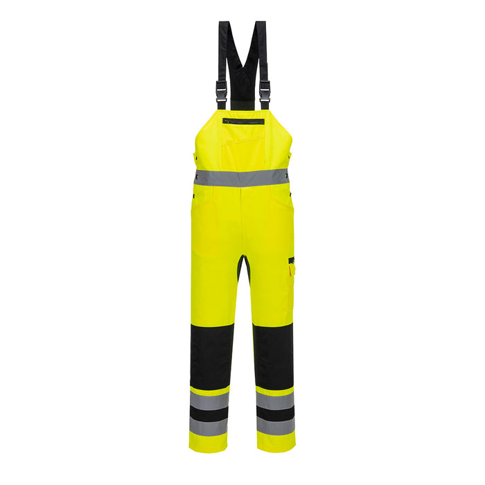 Portwest WX2 Eco Hi-Vis Bib & Brace Yellow/Black
