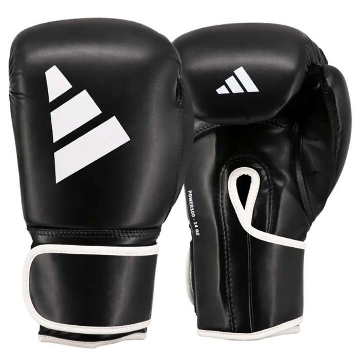 adidas Power 100 Black 16oz Boxing Gloves