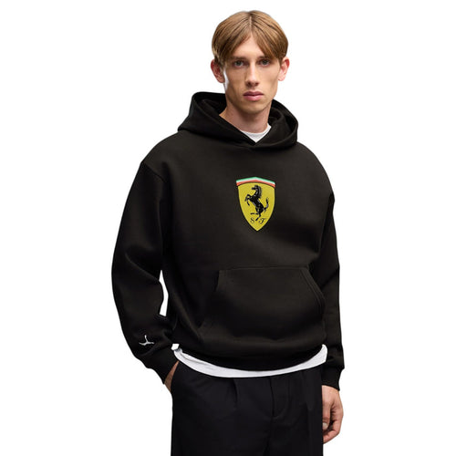 Puma Scuderia Ferrari Coloured Shield Mens Fleece Hoodie