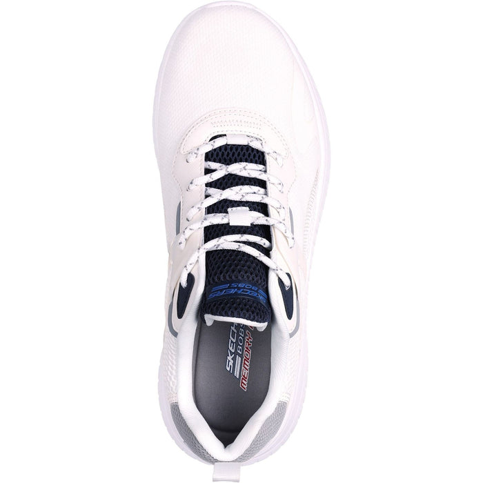 Skechers Mens Bobs Squad Chaos Elevated Drift Trainers White/Multi
