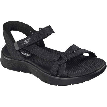 Skechers Womens GO WALK Flex Illuminate Sandal Black