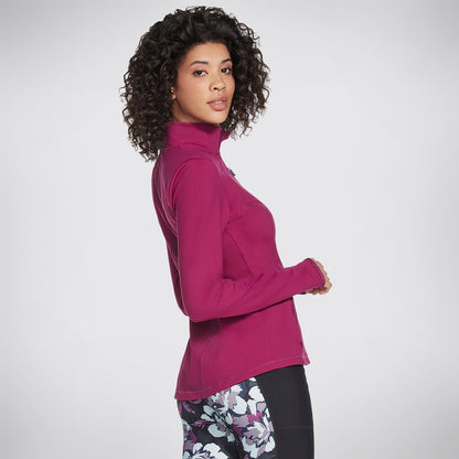 Skechers Womens GOWALK Wear Mesh Jacket Magenta