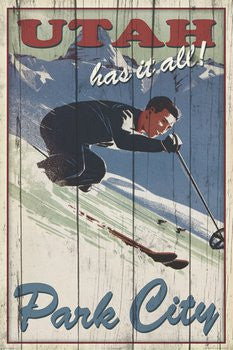 Ski Park City - Utah (24x36) - SPT11004