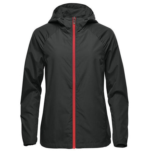 Stormtech Womens Pacifica Lightweight Jacket Black/Red