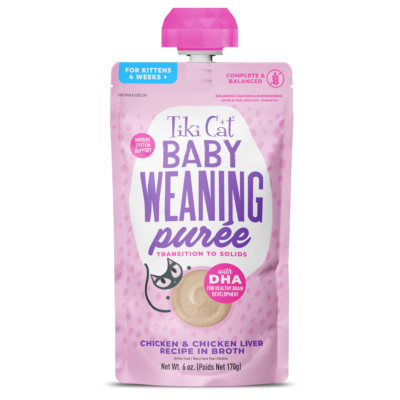 Tiki Cat® Baby Weaning Purée: Chicken & Chicken Liver Recipe in Broth
