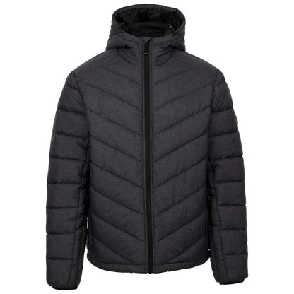 Trespass Mens Didmarton Padded Jacket Dark Grey Marl