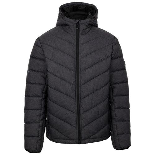 Trespass Mens Didmarton Padded Jacket Dark Grey Marl