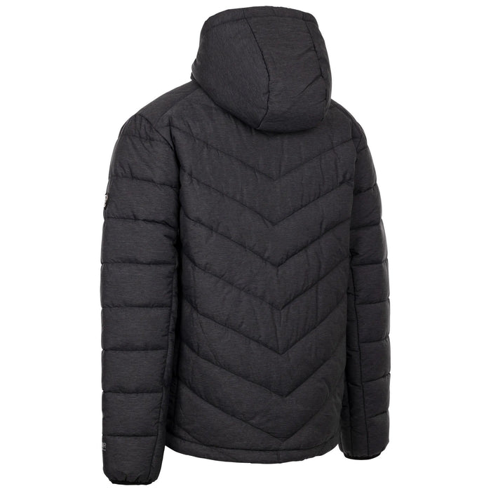 Trespass Mens Didmarton Padded Jacket Dark Grey Marl