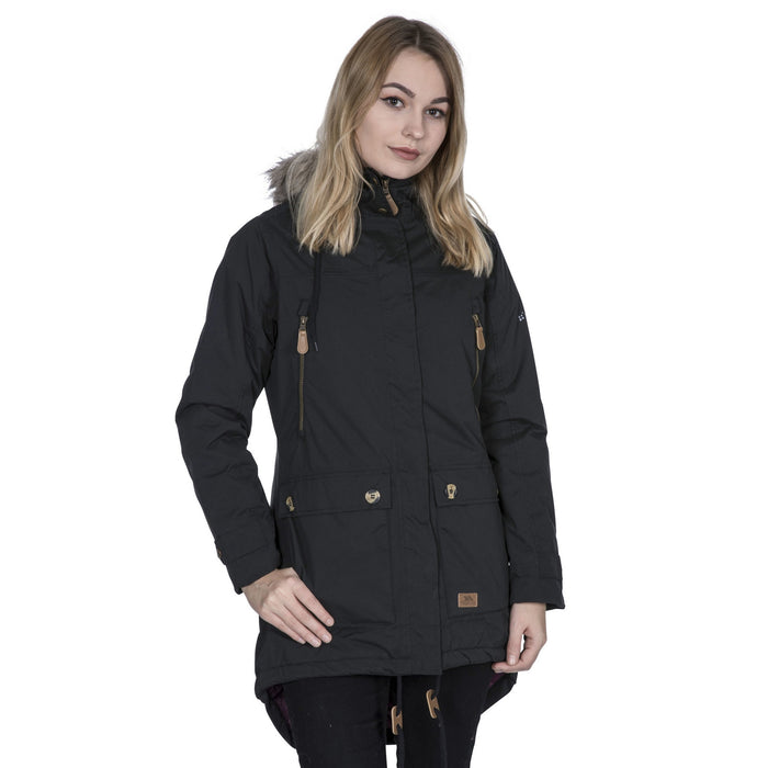 Trespass Womens Clea Waterproof Parka Black