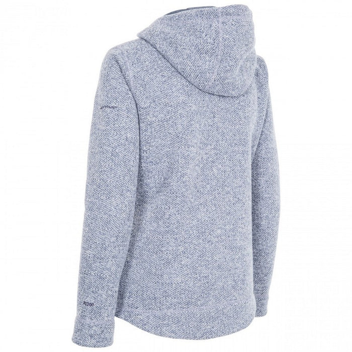 Trespass Womens Reserve Hooded Fleece Denim Blue