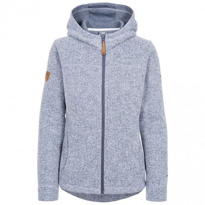 Trespass Womens Reserve Hooded Fleece Denim Blue