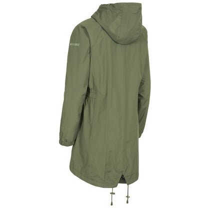 Trespass Womens Waterproof Shell Jacket Moss