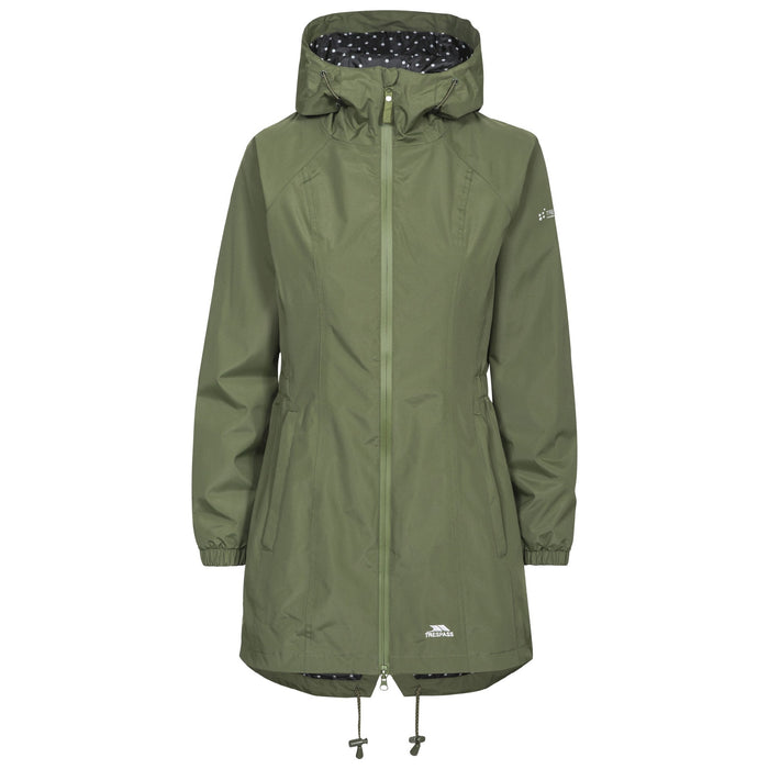 Trespass Womens Waterproof Shell Jacket Moss