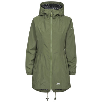 Trespass Womens Waterproof Shell Jacket Moss