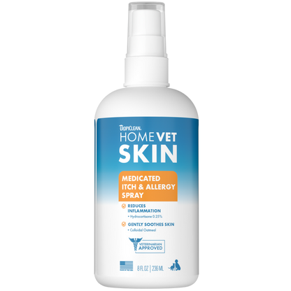 TropiClean HomeVet Medicated Itch & Allergy Pet Spray
