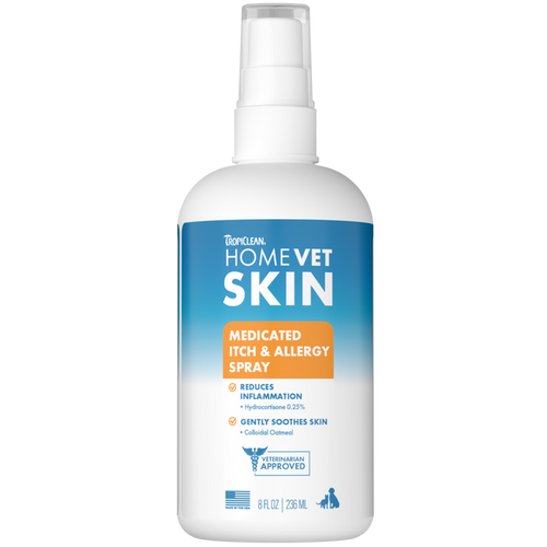 TropiClean HomeVet Medicated Itch & Allergy Pet Spray